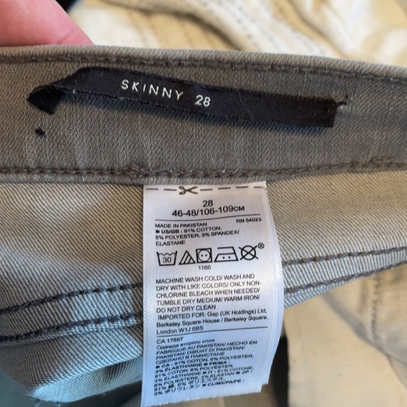 Banana Republic Premium Denim Skinny Jean Gray Crop Ankle - Picture 12 of 12